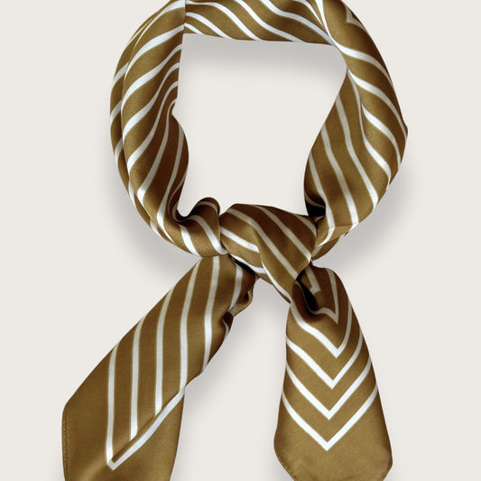 Ory satintørklæde - Gyldengrøn