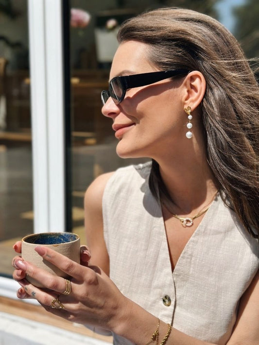 Fifine øreringe – Guld - Chant du Matin