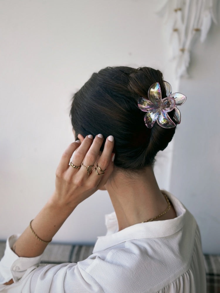 Fleuriane blomsterklemme – Hvid - Chant du Matin