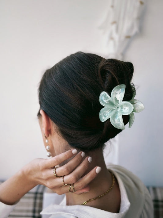 Fleuriane blomsterklemme – Grøn - Chant du Matin