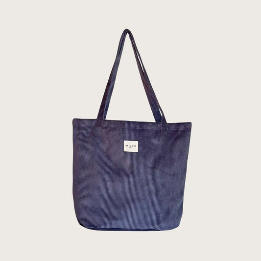 Auxerre – Stor Totebag i lilla fløjl - Chant du Matin