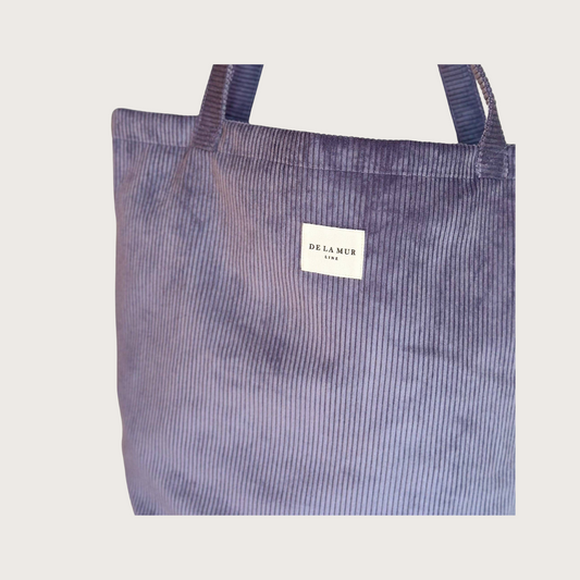 Auxerre – Stor Totebag i lilla fløjl - Chant du Matin