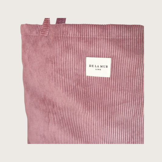 Auxerre – Stor Totebag i lyserødt fløjl - Chant du Matin