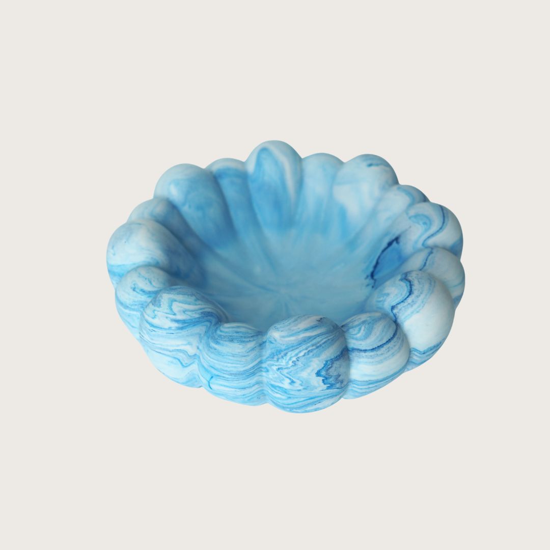 Capucine skål – Blå marmor
