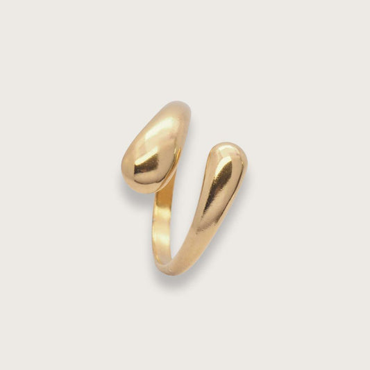 Enkel klassisk guldring - instagram style ig style - guldbelagt rustfrit stål - vandfaste smykker til kvinder - chant du matin