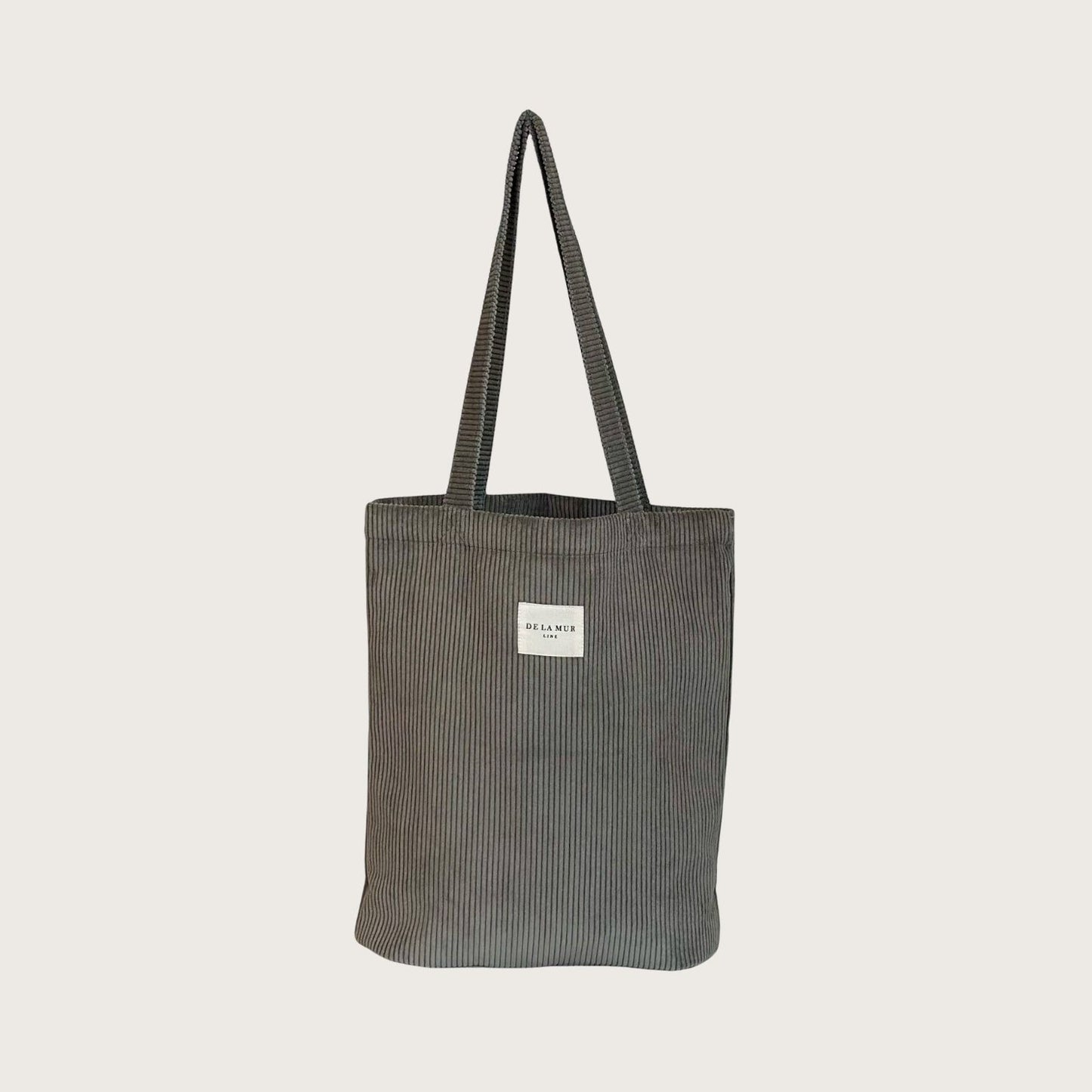 Auxerre – Lille Totebag i gråt fløjl - Chant du Matin