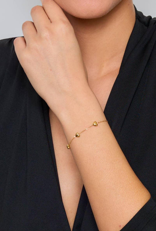 Aurore hjertearmbånd – Sølv - Chant du Matin