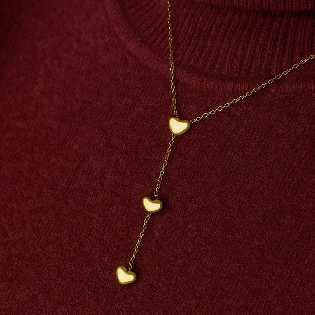 Aline Hjertehalskæde – Guldbelagt