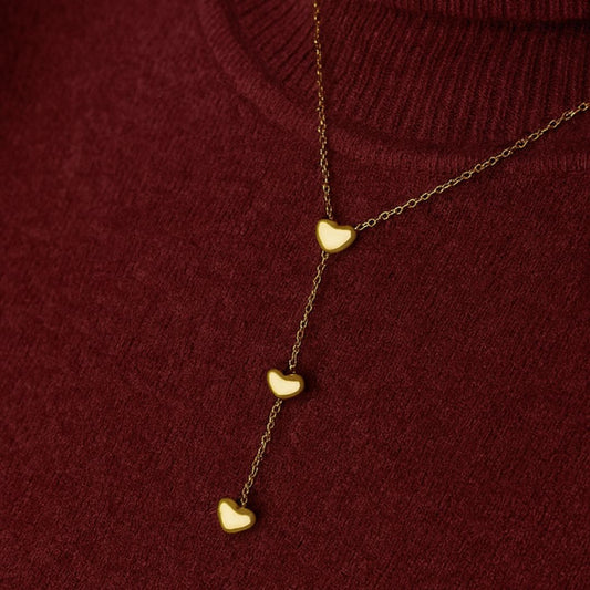 Aline Hjertehalskæde – Guldbelagt