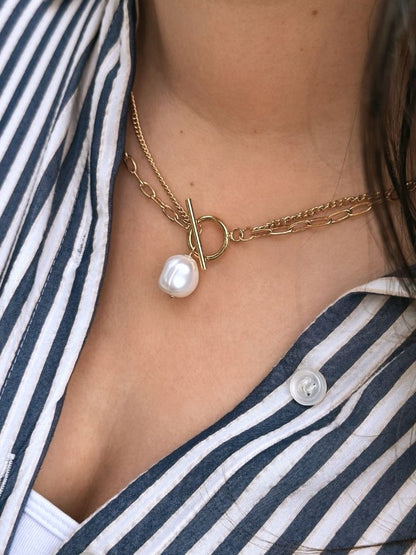 Victoire dobbelt halskæde – Guld - Chant du Matin