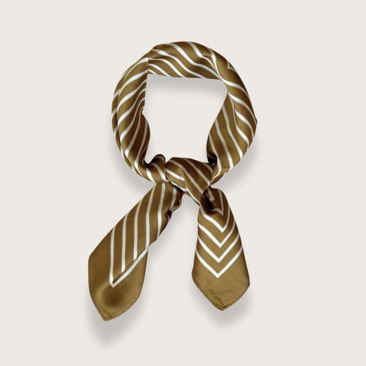 Ory satintørklæde - Gyldengrøn