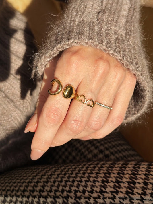 Lilou hjertering – Guld