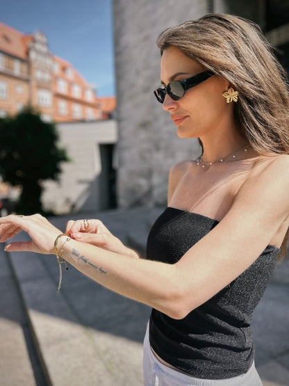 Soléne perlehalskæde – Guld - Chant du Matin