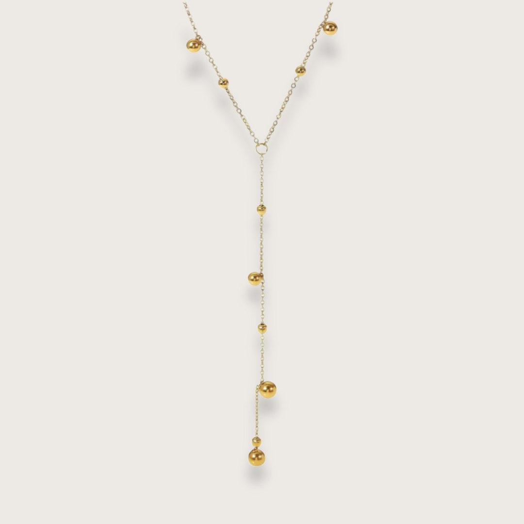 Isabel halskæde med vedhæng - Guld