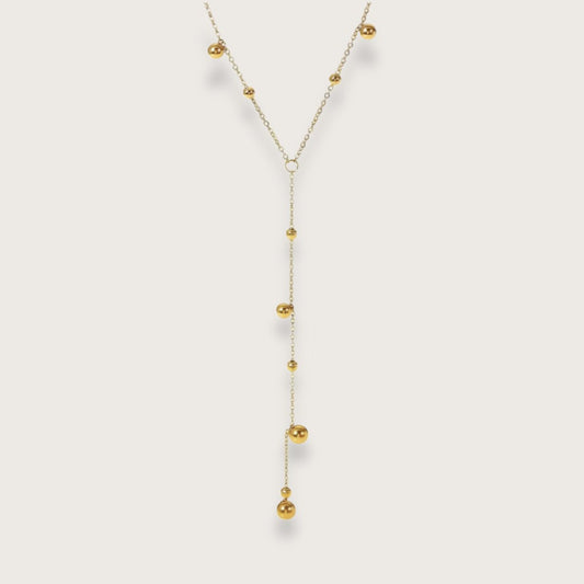 Isabel halskæde med vedhæng - Guld