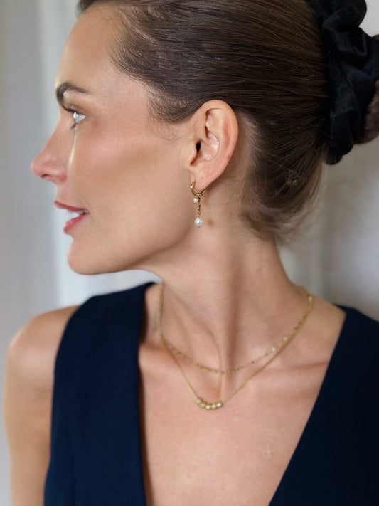 Sylvie forgyldte hoops