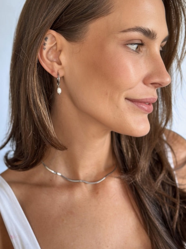 Zoé flat snake chain halskæde - 2mm