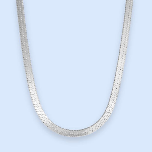 Zoé flat snake chain halskæde - 4mm