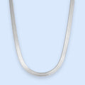 Zoé flat snake chain halskæde - 4mm
