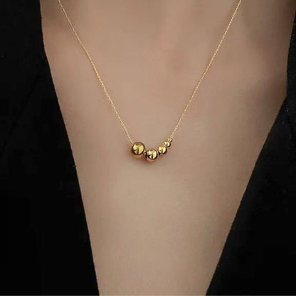 Agathe halskæde – Guldbelagt