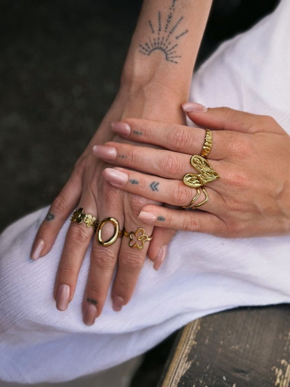 Alix blomstering – Guld - Chant du Matin