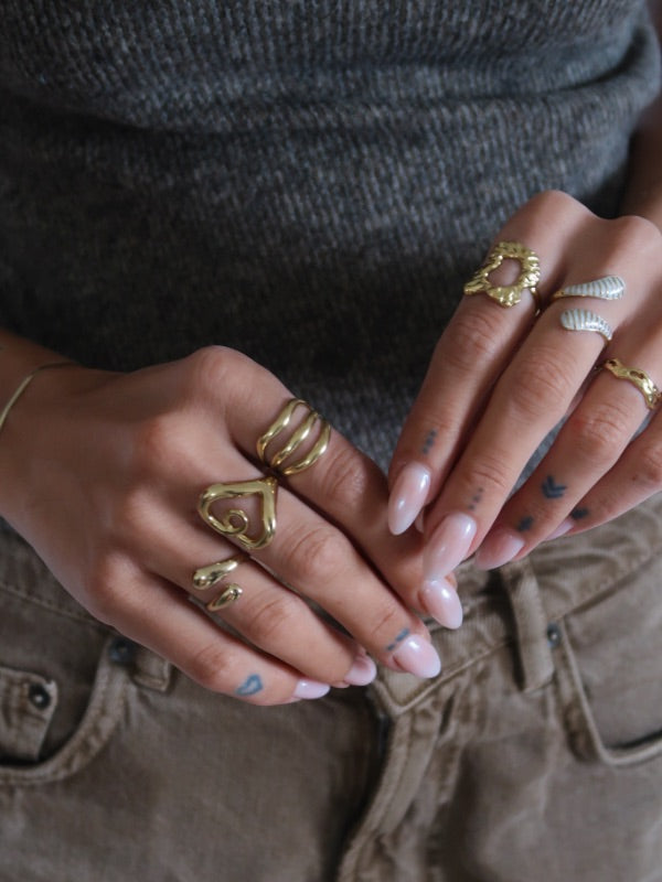 Millie forgyldt ring