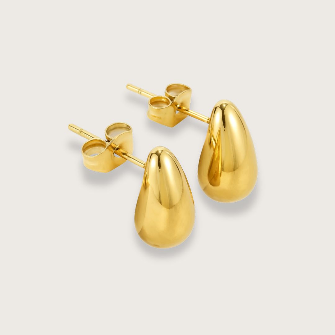 Gaia guldbelagt smykkesæt – Halskæde og øreringe