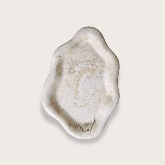 Argile dekorationsbakke – Marmor