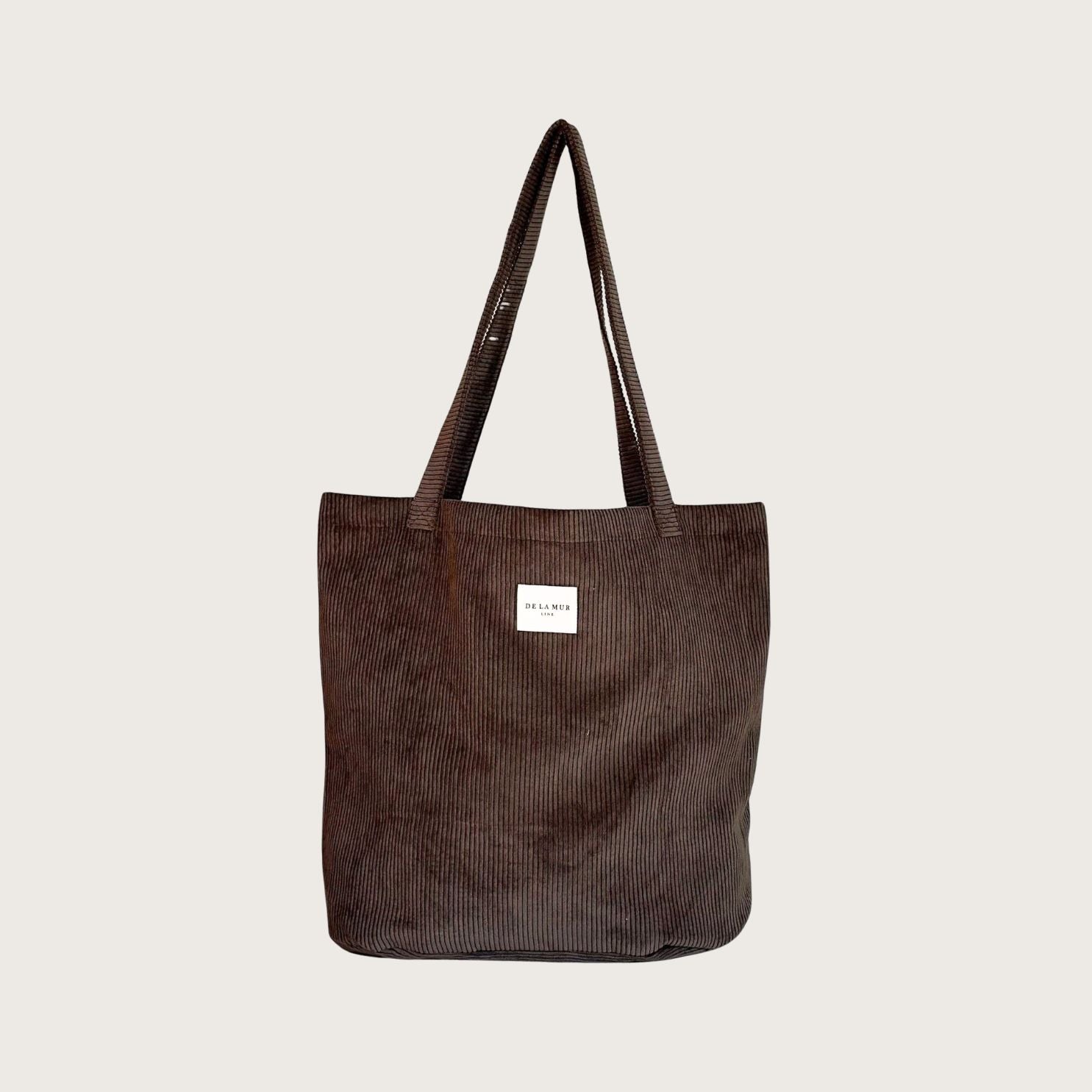 Auxerre – Stor Totebag i brunt fløjl - Chant du Matin