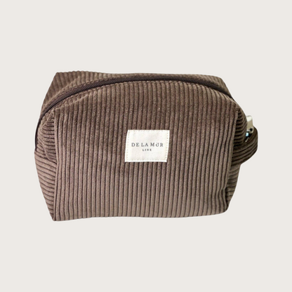 Auxerre toilettaske – Brunt fløjl - Chant du Matin