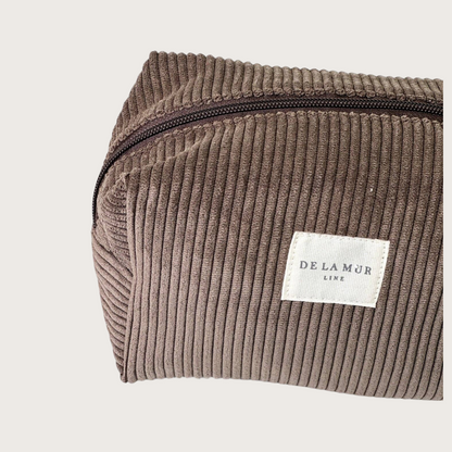 Auxerre toilettaske – Brunt fløjl - Chant du Matin