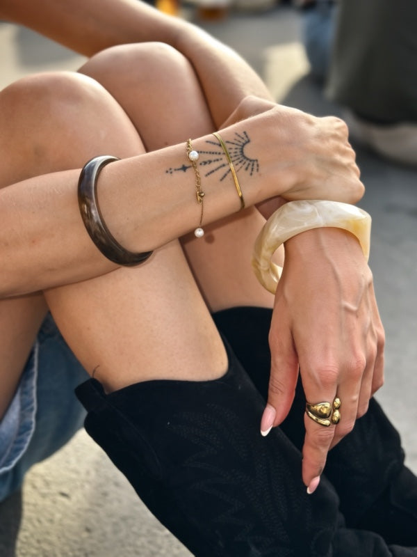 Bibi chunky ring – Guldbelagt