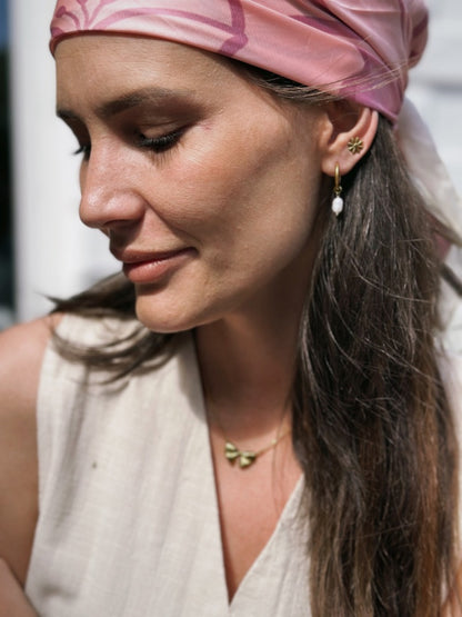 Lumi perleøreringe – Guldbelagt