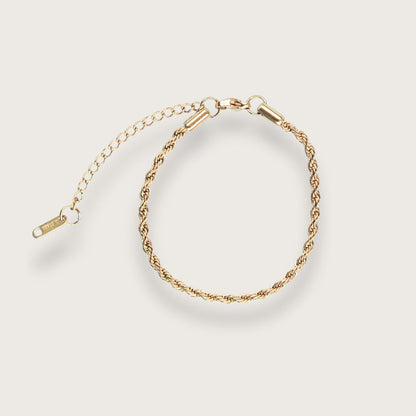 Câline rope-armbånd – Guldbelagt