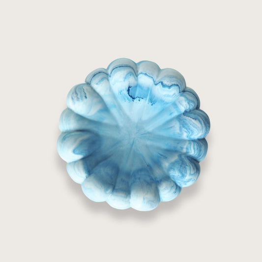 Capucine skål – Blå marmor