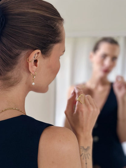 Sylvie forgyldte hoops