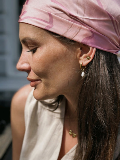 Lumi perleøreringe – Guldbelagt