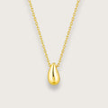 Gaia halskæde med dråbevedhæng - Guld