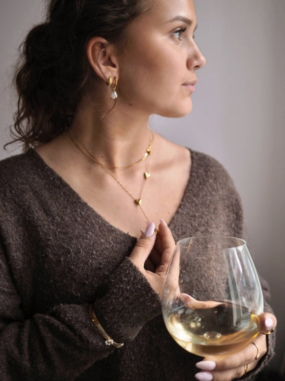 Inès Hjertehalskæde – Guldbelagt