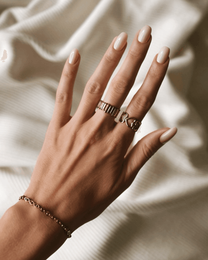 Rhea kædearmbånd – Guld - Chant du Matin