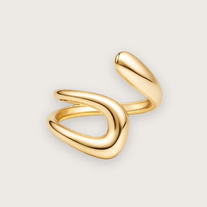 Toto ring – Guldbelagt