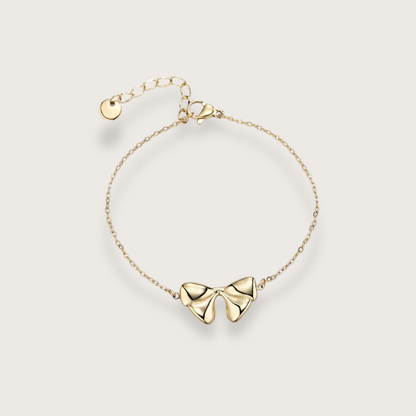 Lisette sløjfearmbånd – Guld - Chant du Matin