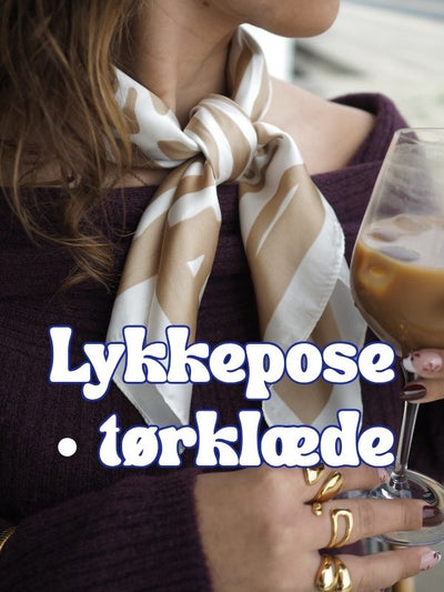 Lykkepose med satintørklæde