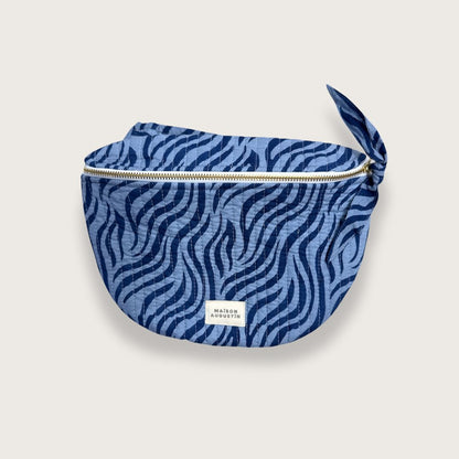 Zébre – Stor Bæltetaske (Blå) - Chant du Matin