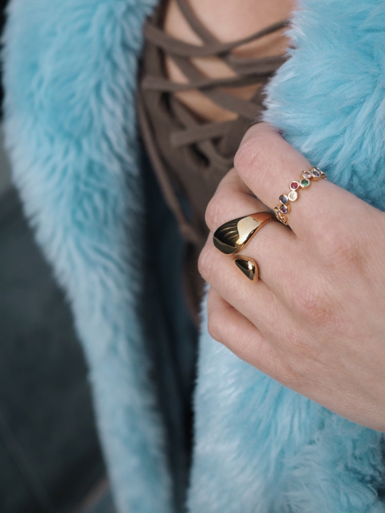 Veda ring – Guldbelagt