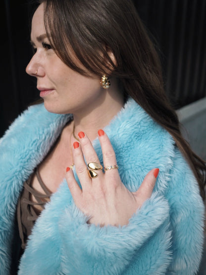 Veda ring – Guldbelagt