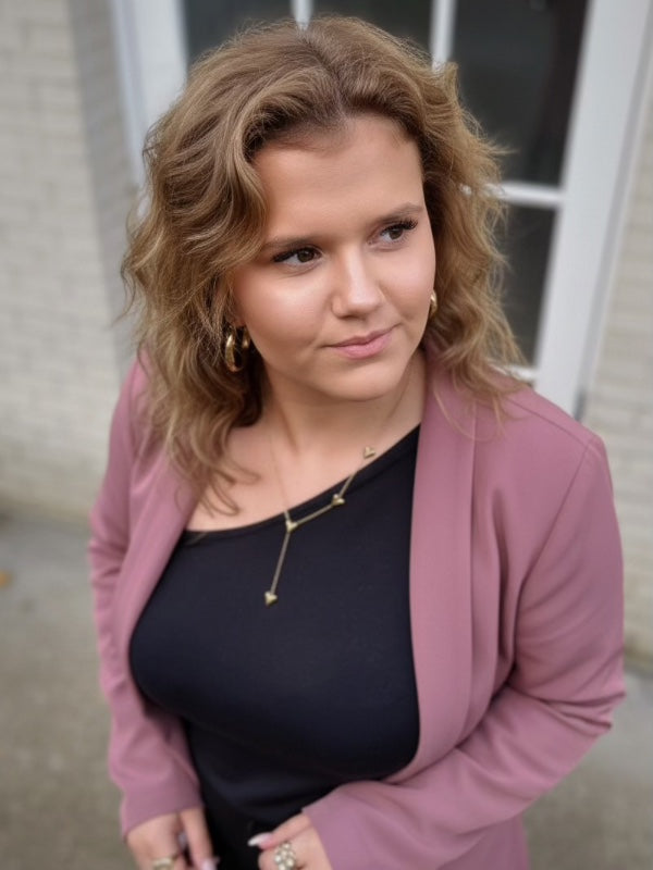 Inès Hjertehalskæde – Guldbelagt