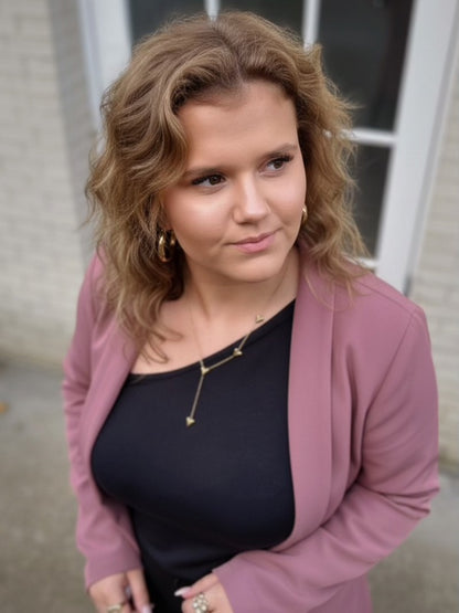 Inès Hjertehalskæde – Guldbelagt