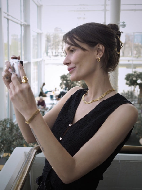 Holly armbånd – Guldbelagt