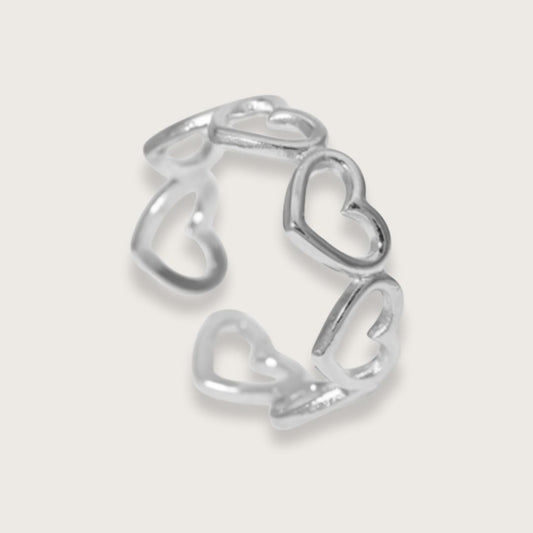 Lilou hjertering – Sølv